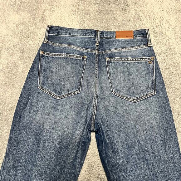 Madewell Jeans Womens 28 Mom High Rise Ankle Blue Denim Pants - Picture 2 of 11